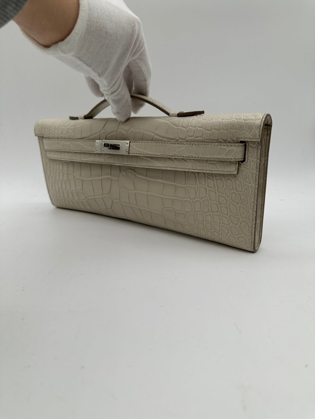 Hermès Kelly Cut Beton Matte PHW