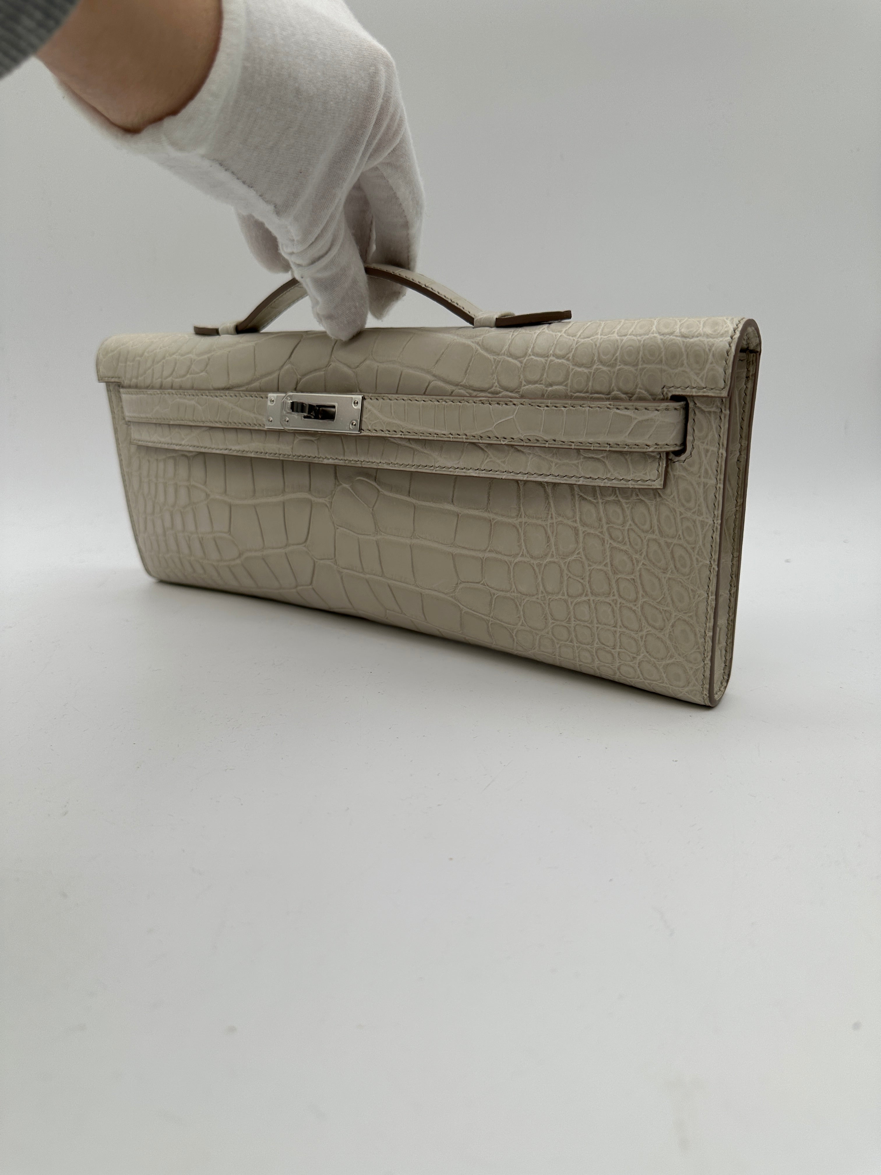 Hermès Kelly Cut Beton Matte PHW