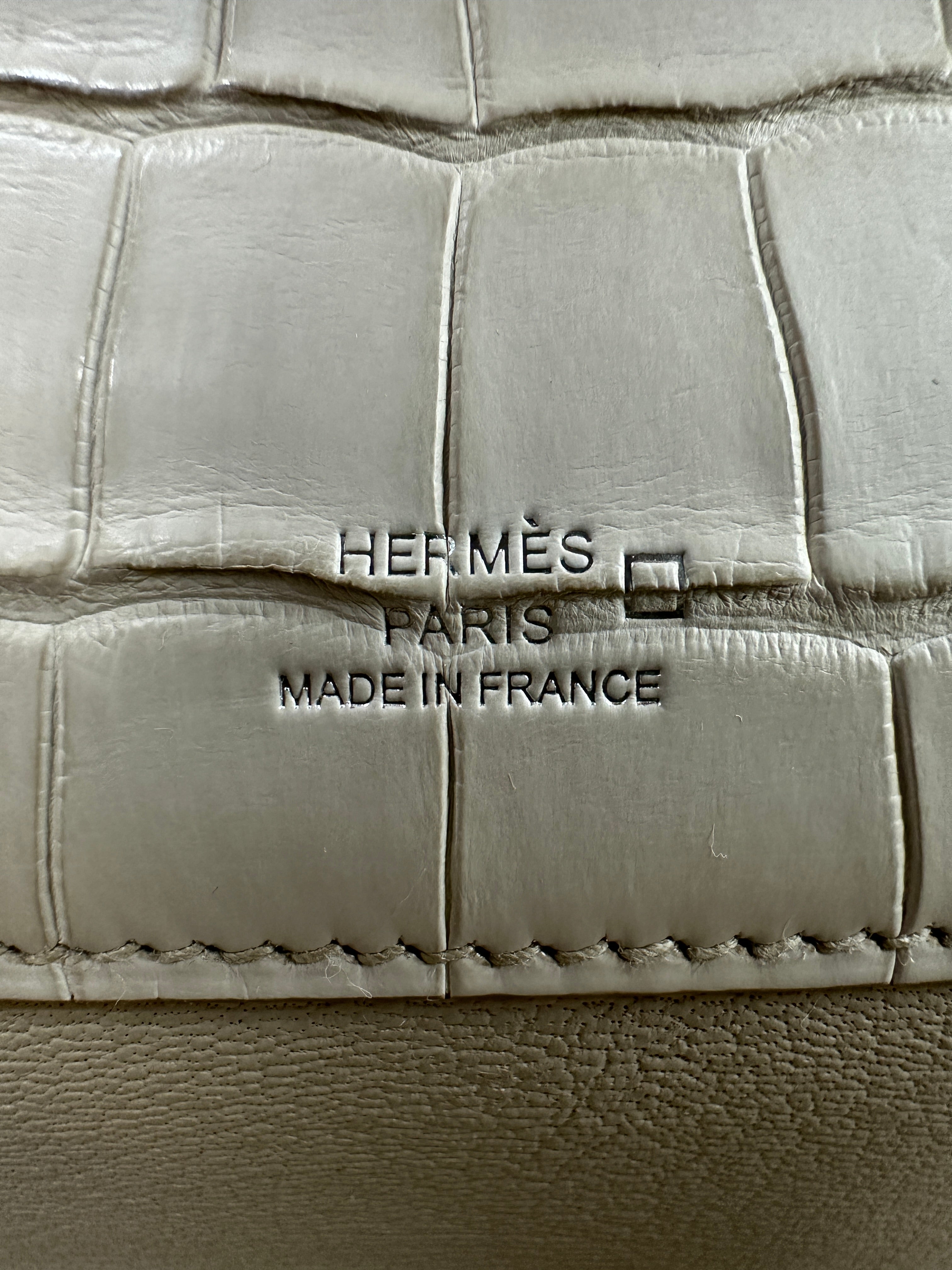 Hermès Kelly Cut Beton Matte PHW