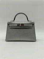 Hermès Kelly 20 Metallic Silver PHW