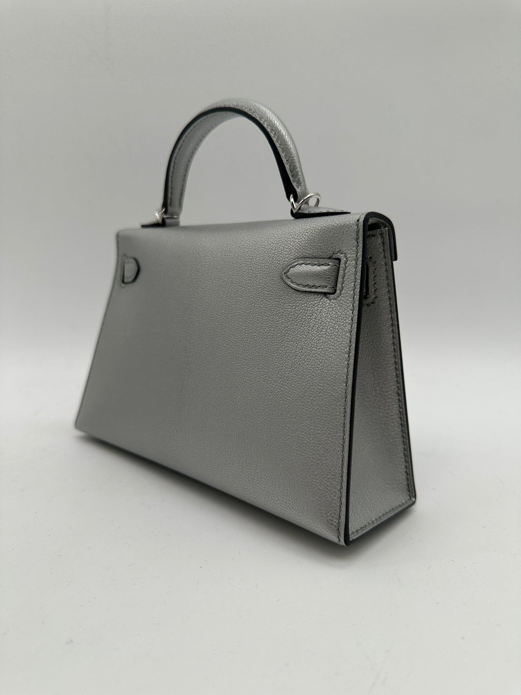 Hermès Kelly 20 Metallic Silver PHW