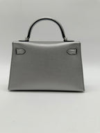 Hermès Kelly 20 Metallic Silver PHW