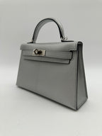 Hermès Kelly 20 Metallic Silver PHW