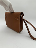 Hermès Kelly Depeches 25 Gold togo PHW