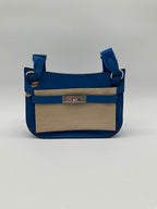Hermès Mini Jypsiere Evercolor Blue Zellige PHW