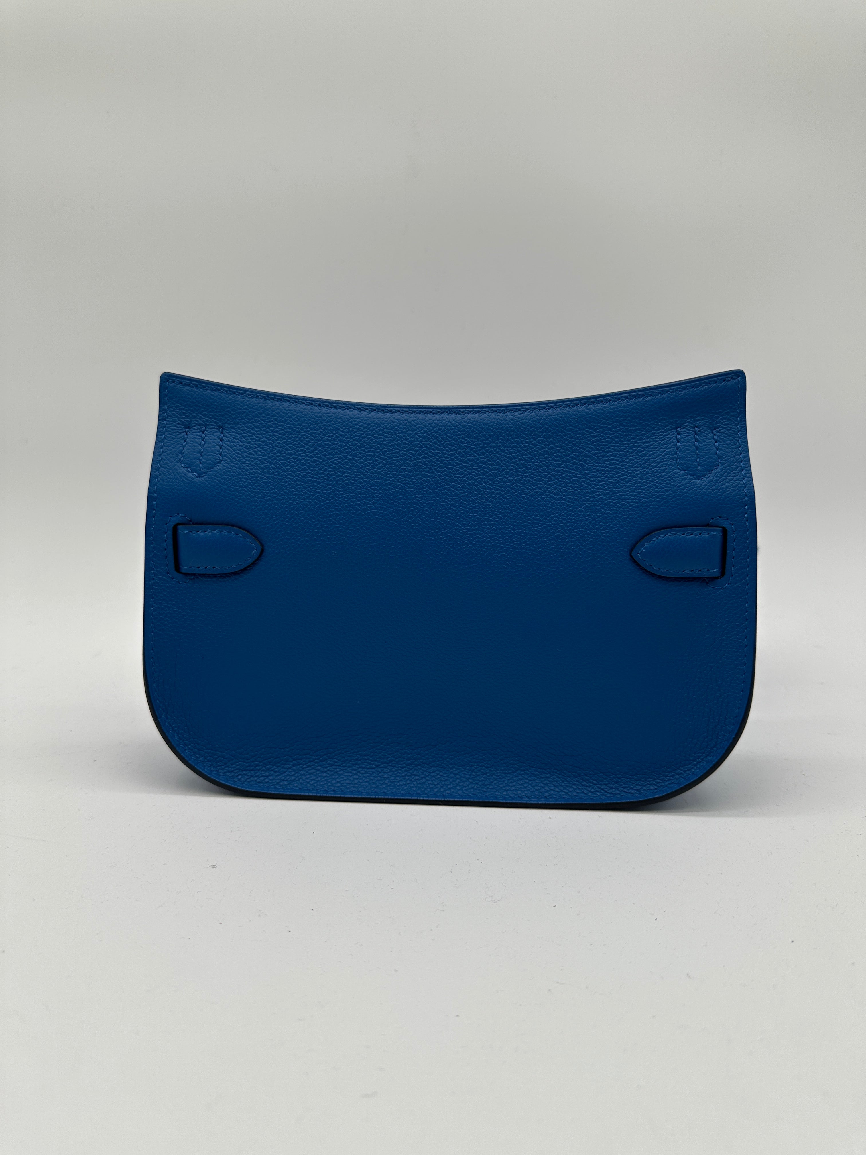 Hermès Mini Jypsiere Evercolor Blue Zellige PHW