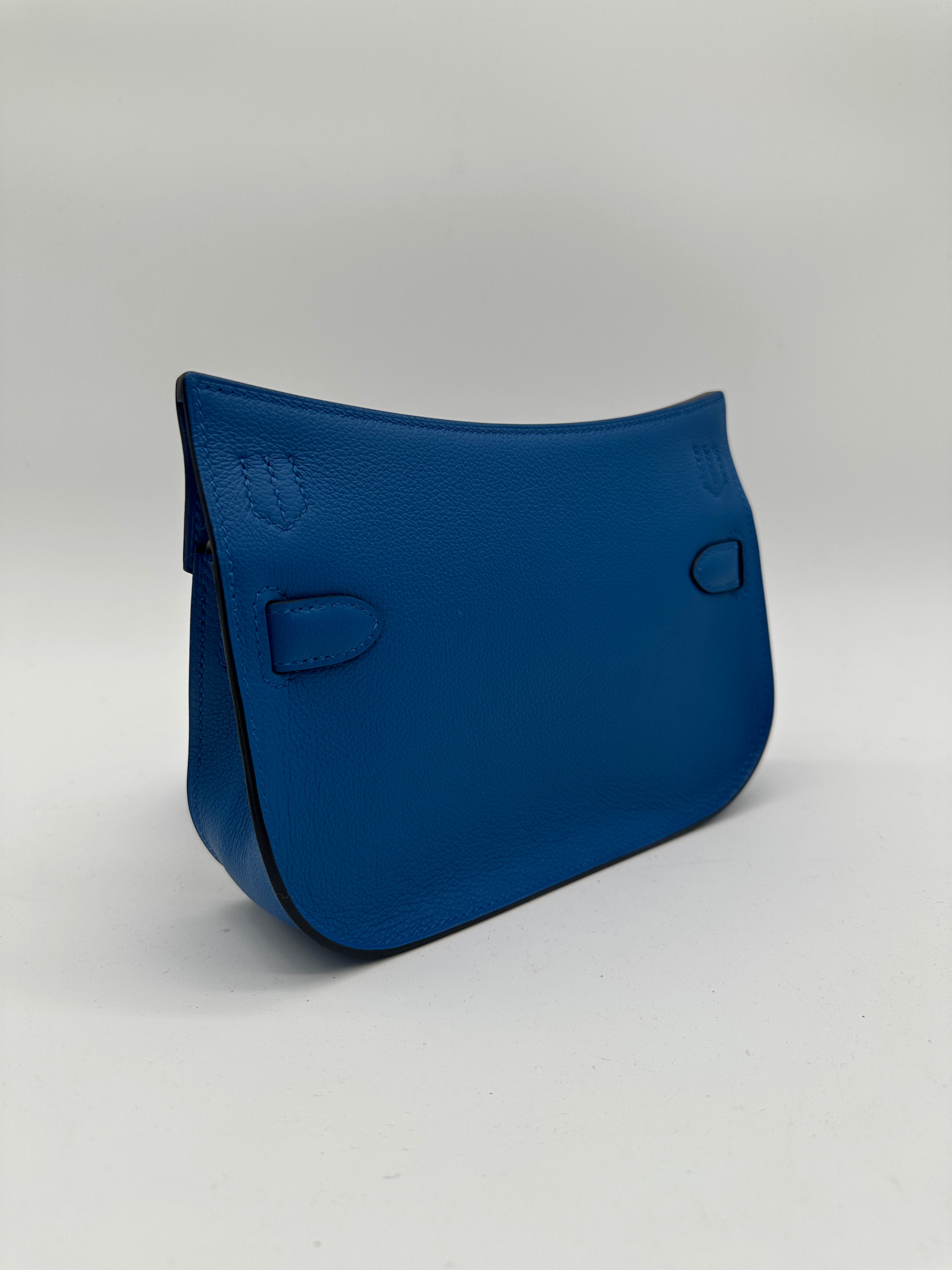 Hermès Mini Jypsiere Evercolor Blue Zellige PHW