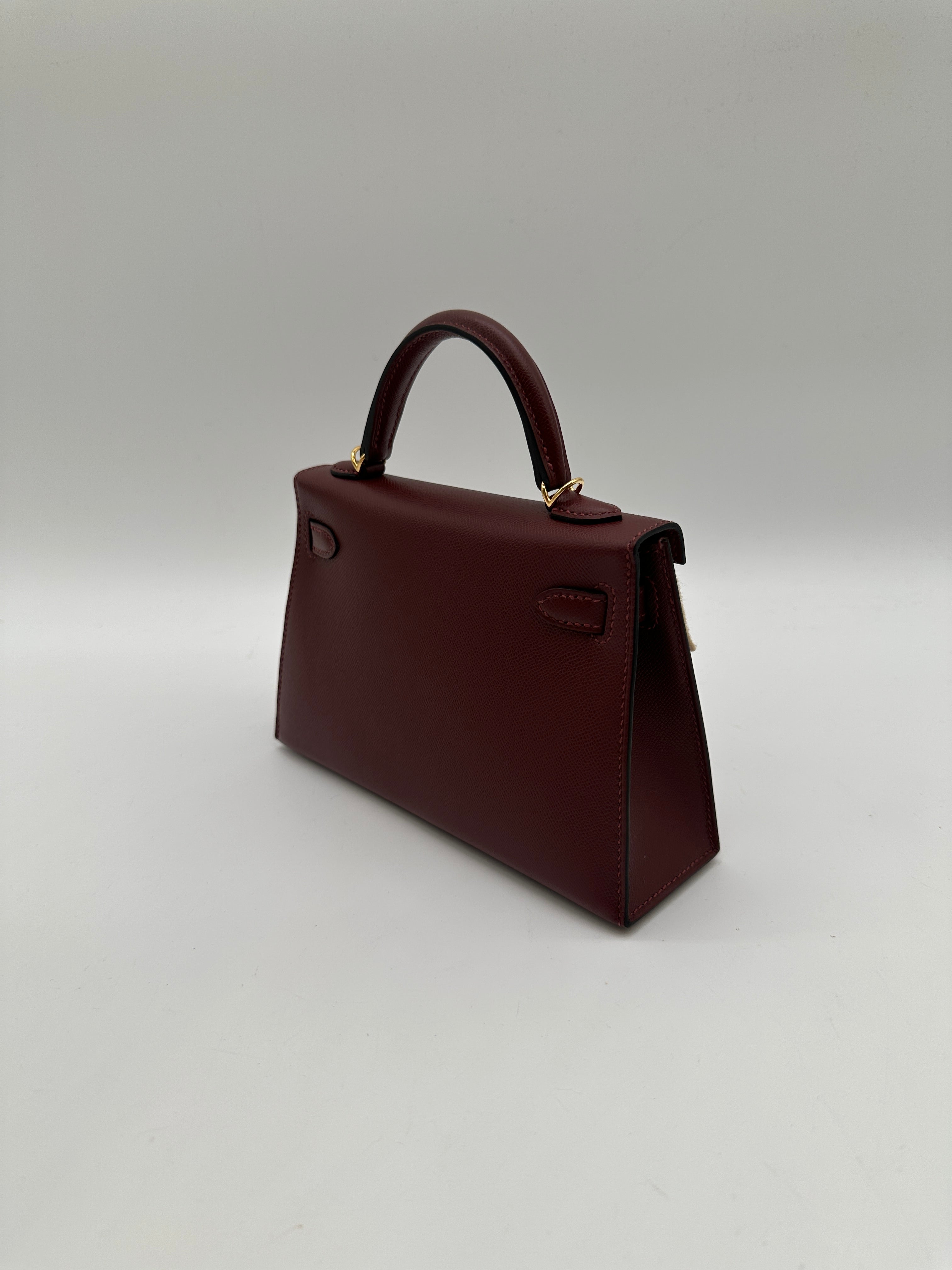 Hermès Mini Kelly 20 Rouge H Madame GHW
