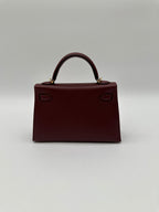 Hermès Mini Kelly 20 Rouge H Madame GHW