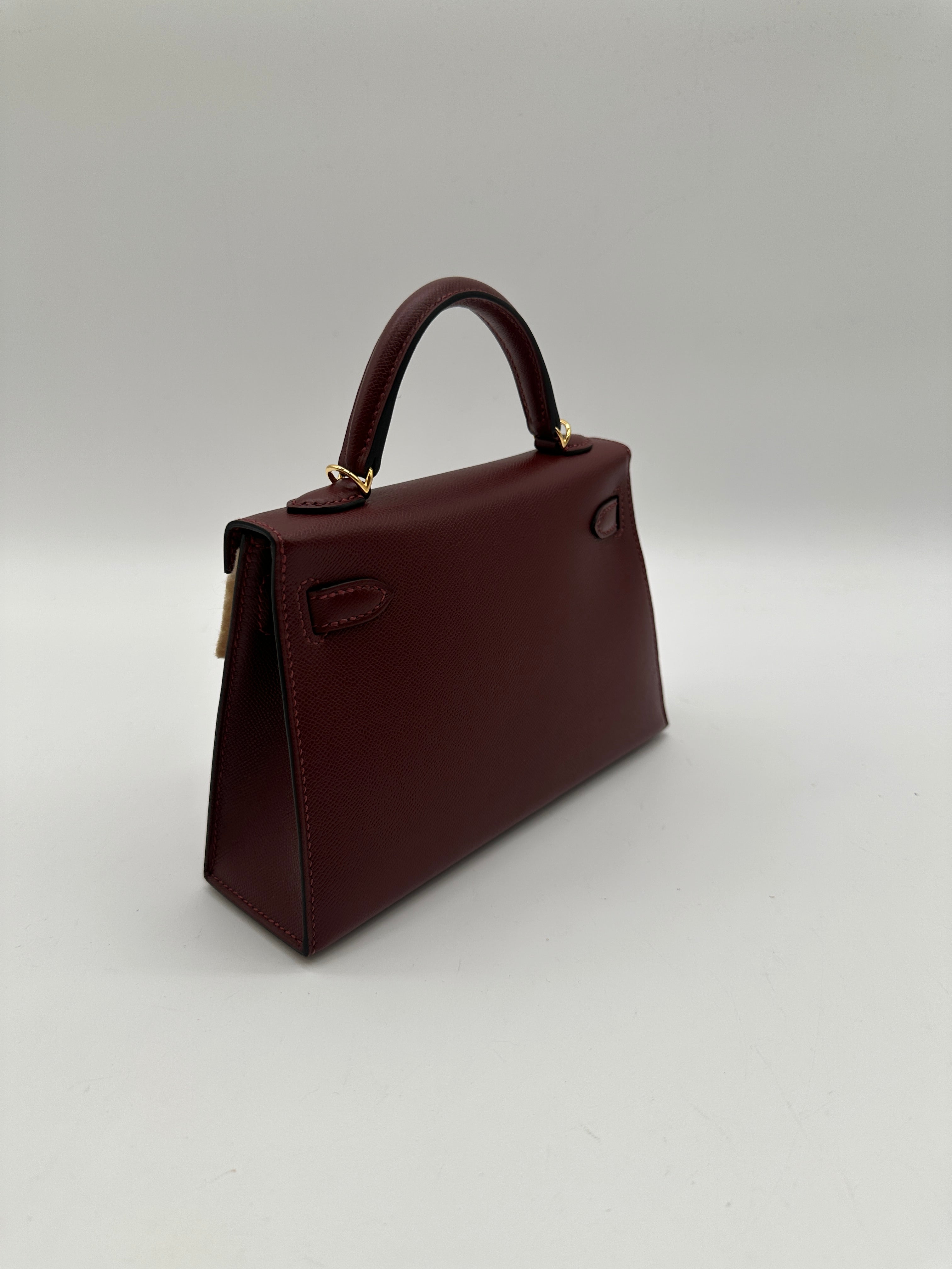 Hermès Mini Kelly 20 Rouge H Madame GHW