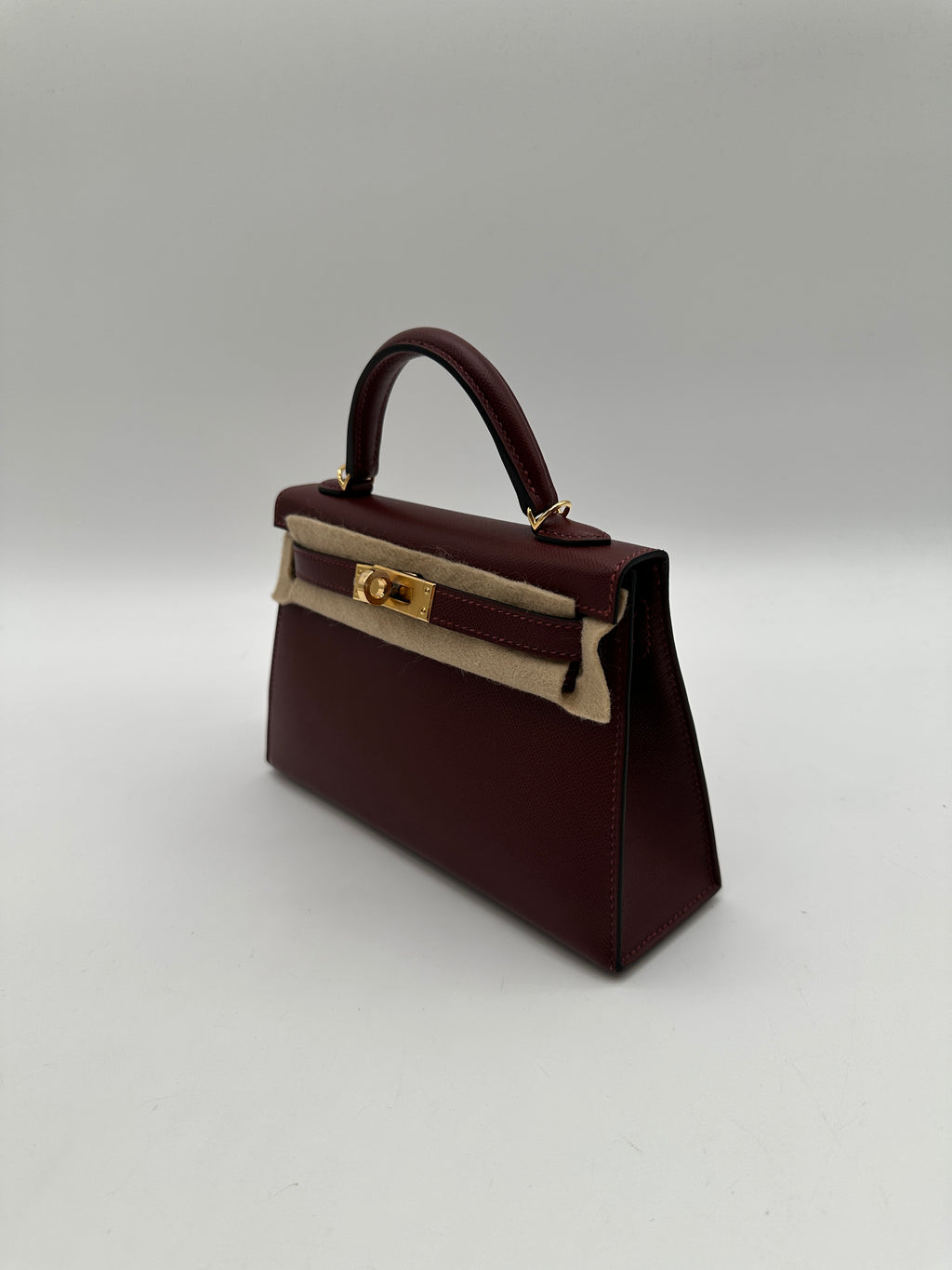 Hermès Mini Kelly 20 Rouge H Madame GHW