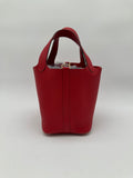 Hermès Picotin 18 Rouge Casaque Clemence GHW