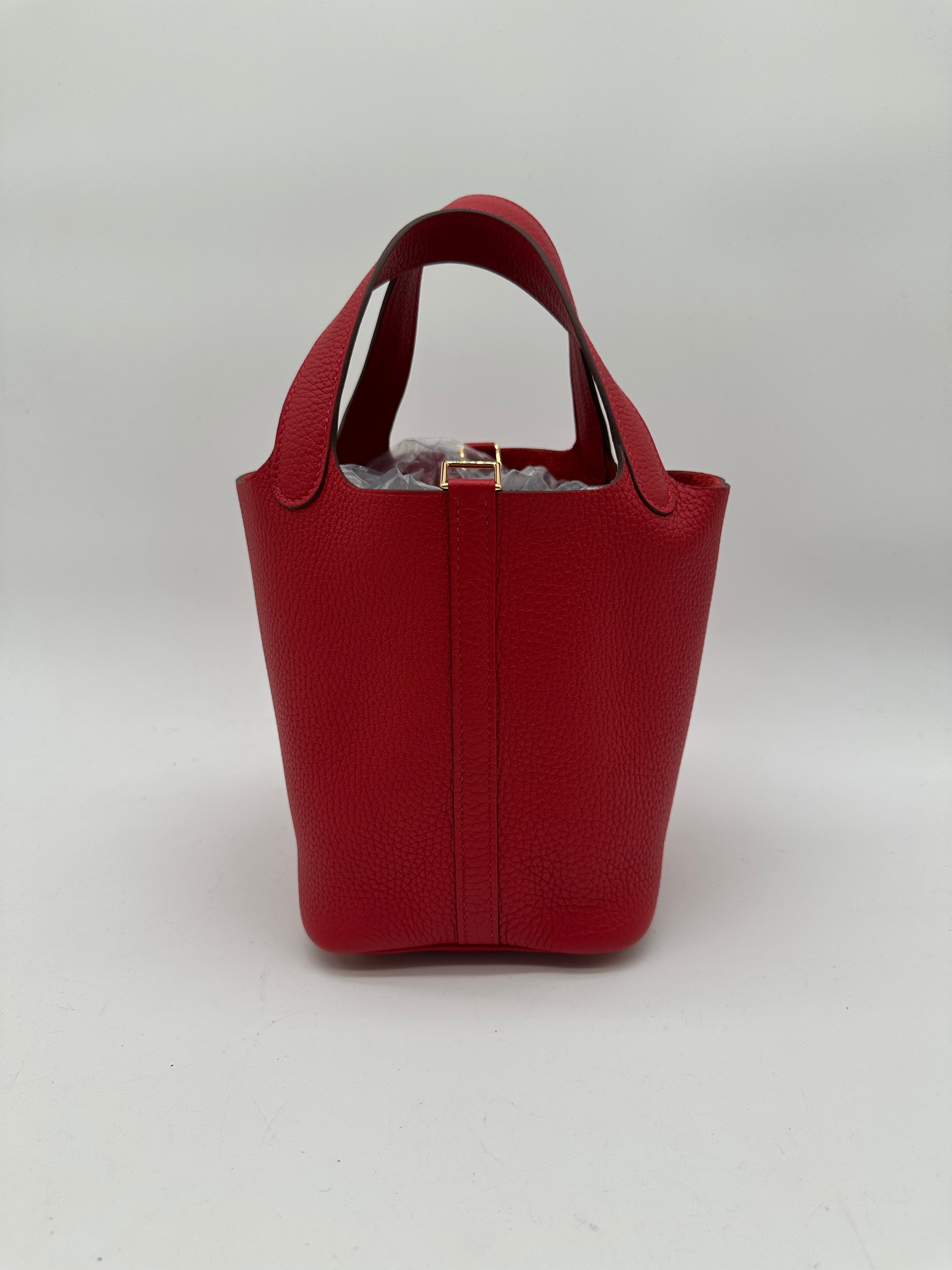 Hermès Picotin 18 Rouge Casaque Clemence GHW