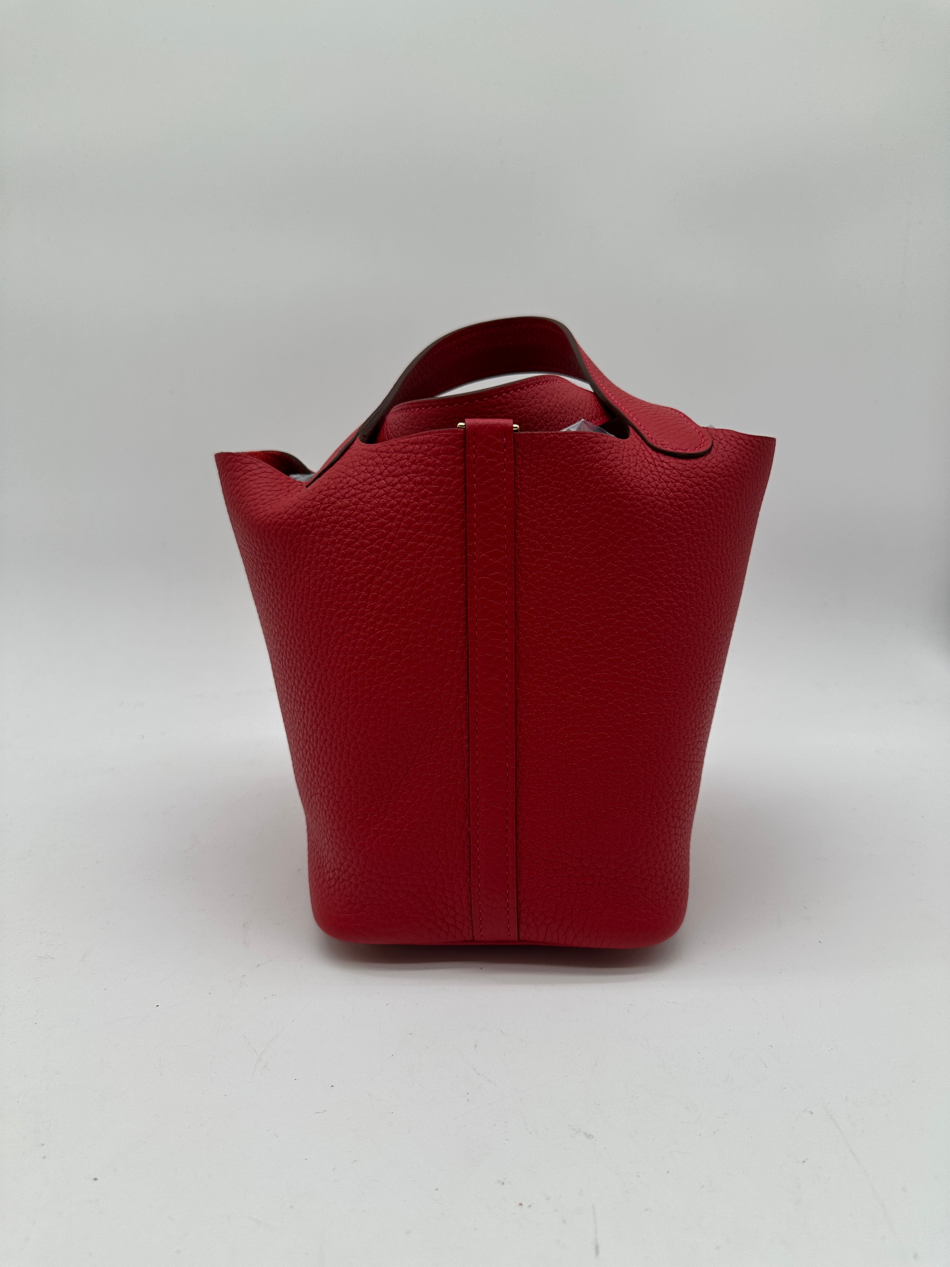 Hermès Picotin 18 Rouge Casaque Clemence GHW