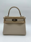 Hermès Kelly 28 Craie Togo PHW