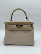 Hermès Kelly 28 Craie Togo PHW