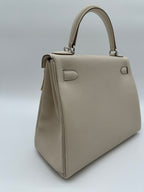 Hermès Kelly 28 Craie Togo PHW