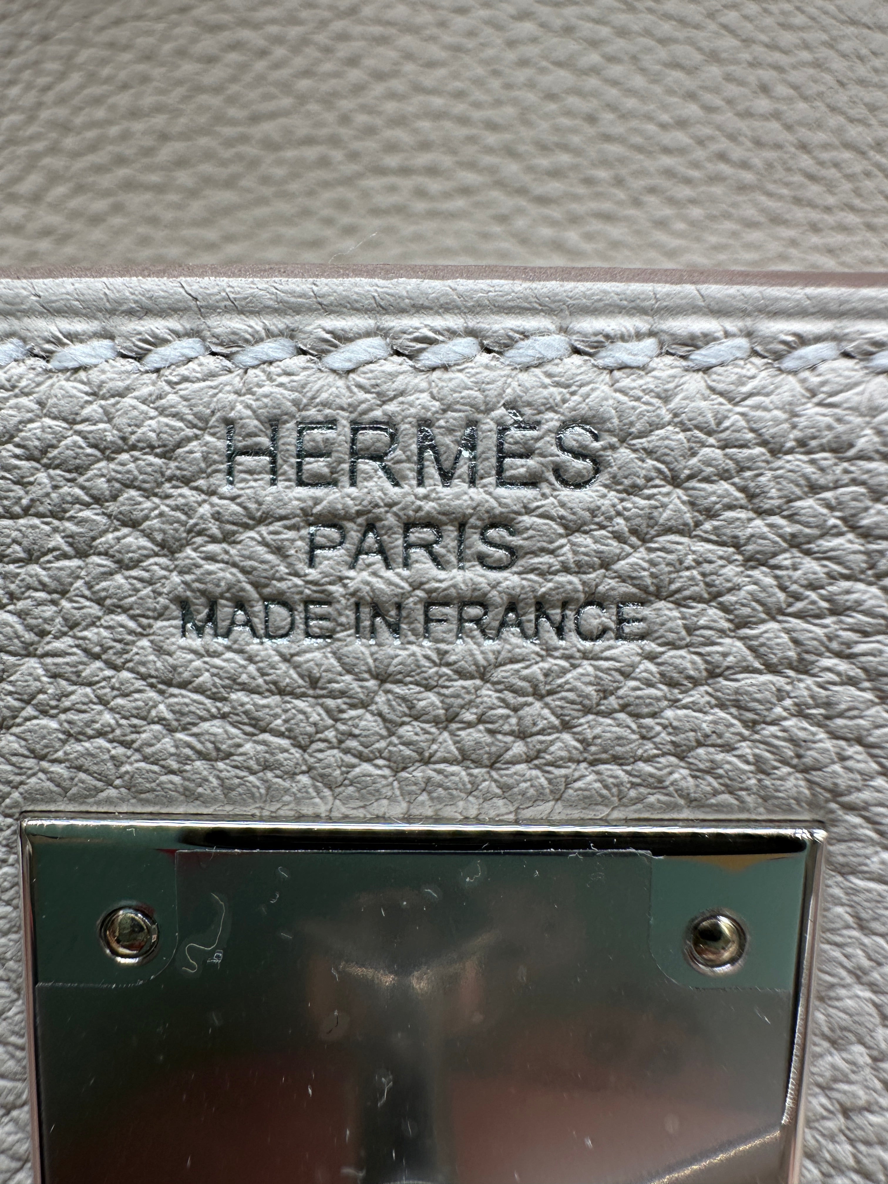 Hermès Kelly 28 Craie Togo PHW